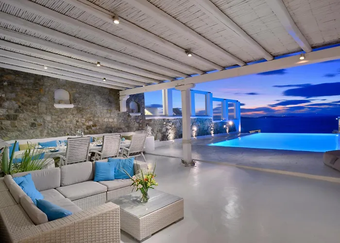 Mykonos Sea&sunset View Pool-hot Tub By Calypso Sunset Villa *
