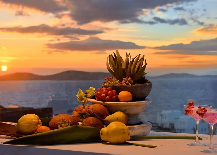 Mykonos Sea&sunset View Pool-hot Tub By Calypso Sunset Villa