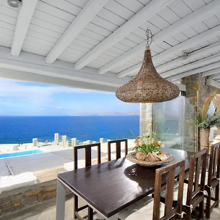 빌라 Mykonos Sea&sunset View Pool-hot Tub By Calypso Sunset Mykonos Town