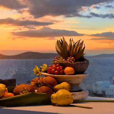 Mykonos Sea&sunset View Pool-hot Tub By Calypso Sunset 빌라