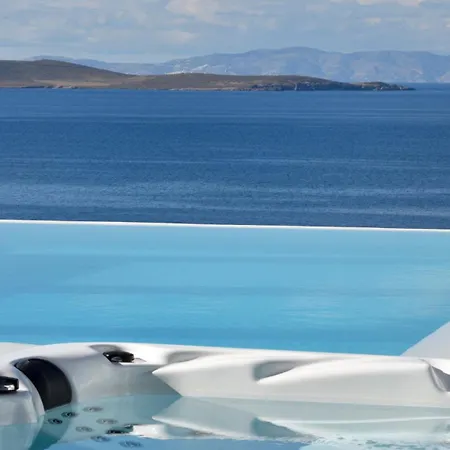 Mykonos Sea&sunset View Pool-hot Tub By Calypso Sunset 빌라