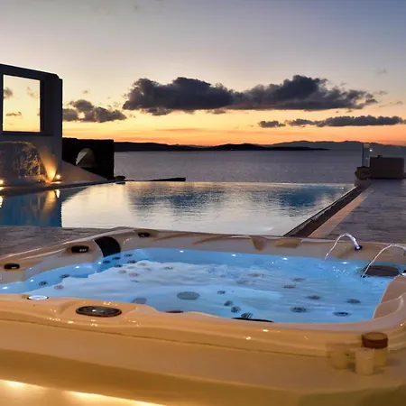 Mykonos Sea&sunset View Pool-hot Tub By Calypso Sunset 빌라