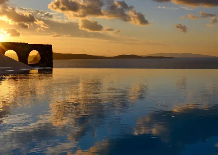 Mykonos Sea&sunset View Pool-hot Tub By Calypso Sunset Villa *