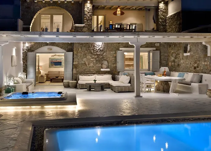 Mykonos Sea&sunset View Pool-hot Tub By Calypso Sunset Villa *