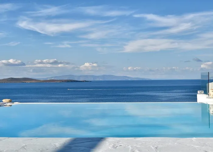 Villa Mykonos Sea&sunset View Pool-hot Tub By Calypso Sunset Mykonos Town