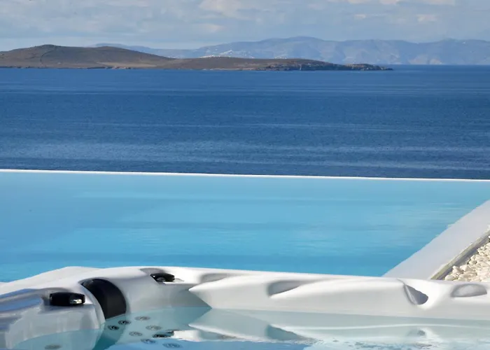 Mykonos Sea&sunset View Pool-hot Tub By Calypso Sunset Villa
