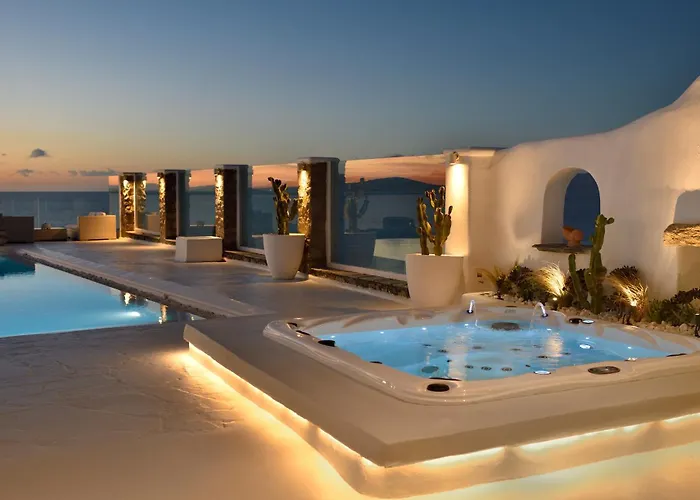 Mykonos Sea&sunset View Pool-hot Tub By Calypso Sunset Mykonos Town