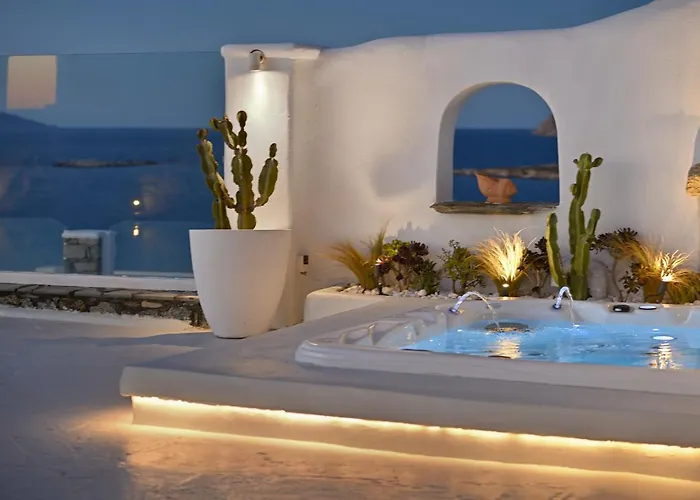 Willa Mykonos Sea&sunset View Pool-hot Tub By Calypso Sunset