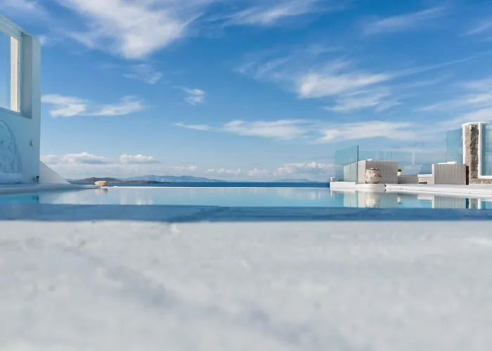 Willa Mykonos Sea&sunset View Pool-hot Tub By Calypso Sunset *