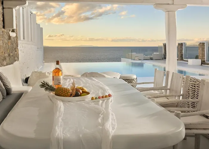 Mykonos Sea&sunset View Pool-hot Tub By Calypso Sunset Willa *