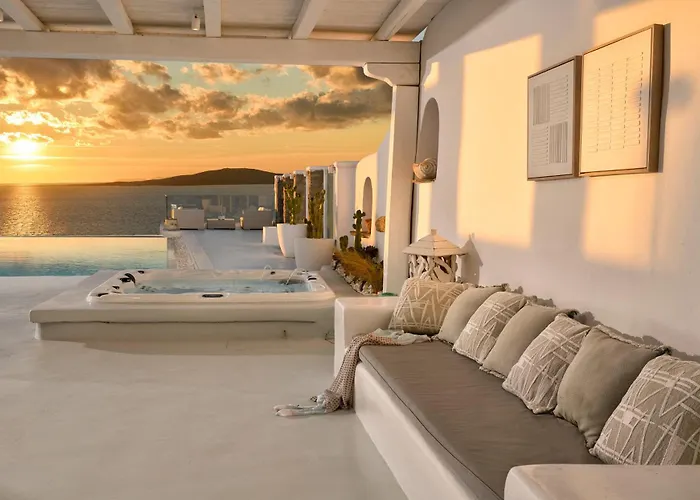 Mykonos Sea&sunset View Pool-hot Tub By Calypso Sunset Willa *
